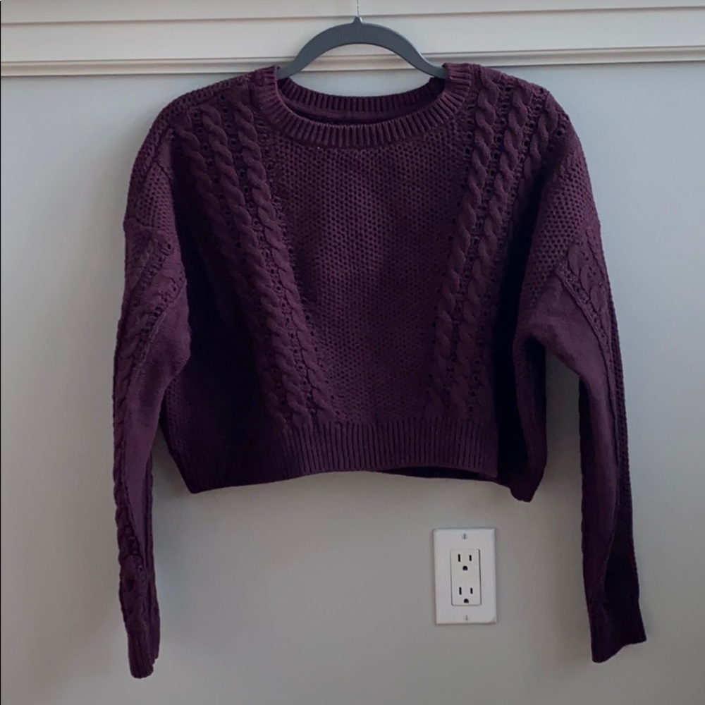 LA Hearts Cropped Sweater